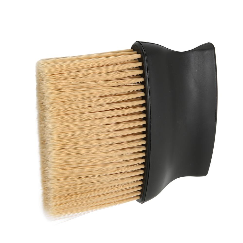 Soft Nylon Hairs Neck Duster Brush ABS Handle Barber Brush Duster For Hairdressing