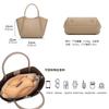 Cowhide handbag bag women's new trendy large-capacity bucket versatile commuter leather shoulder messenger bag