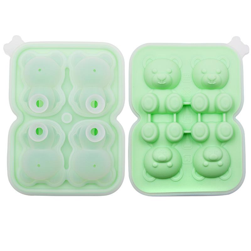 Bear Ice Cube Mould Silicone Ice Cube Home Ice Cream Ice Cream Frozen Ice Ball Ice Box Ice Mould