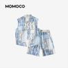 Летний модный комплект из двух предметов для мальчиков MOMOCO