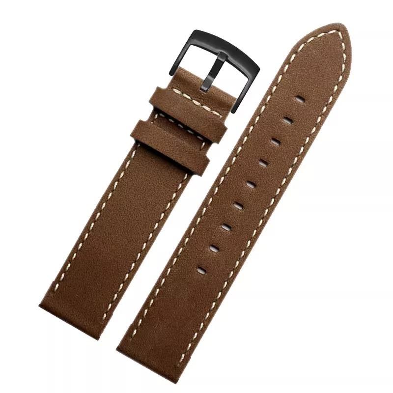Для серии Timex T49905 T49963 T49953 TW4B01900 Оригинальный кожаный ремешок Мужской матовый браслет из коровьей кожи 20 мм 22 мм Черный Коричневый