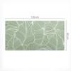 Gaming Protective Mat for Keyboard and Mouse Leaves with Lines 120x60 cm