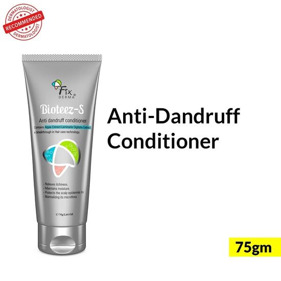 FIXDERMA Bioteez-S Натуральный кондиционер для сухих волос с 1% м/м. Салициловая кислота | Уменьшает перхоть | Делает волосы блестящими и мягкими 75 мл, 1 шт.