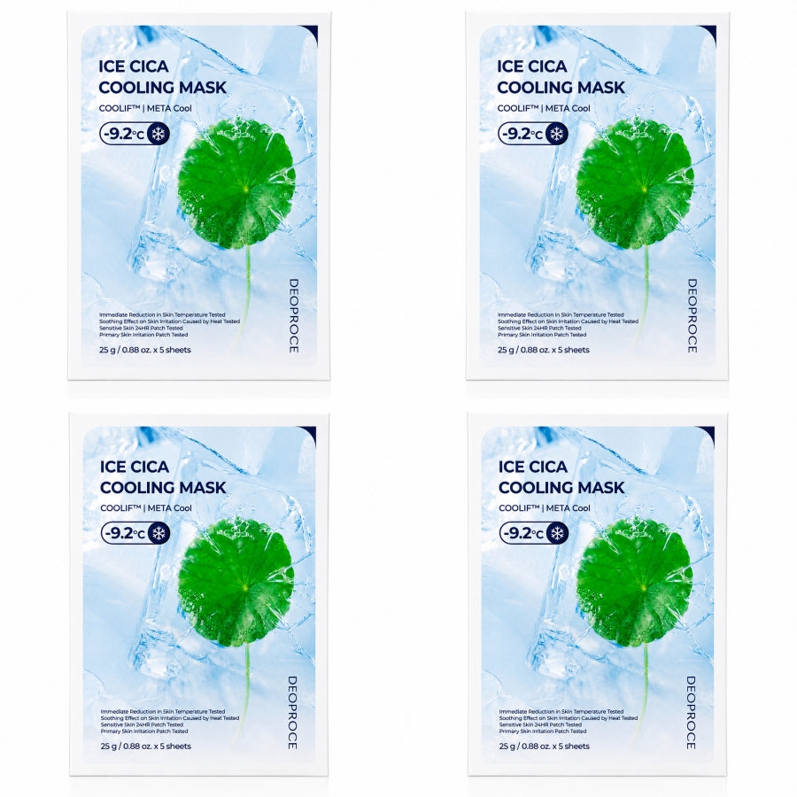 Deoproce Ice Cica Cooling Mask Pack 25g*5ea/10ea/15ea/20ea