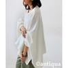 [antiqua] [Antica] punch design tops ladies long sleeve PN-00551 Onesize 03 white