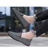 Breathable Men's Old Beijing Cloth Flat Shoes Slip-on Canvas Shoes Non-slip Casual Sport Sneakers Lazy Shoes Work