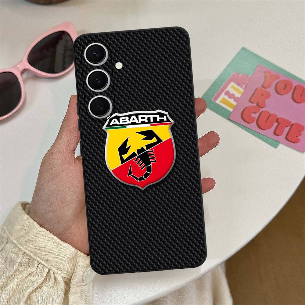 Чехол для телефона A-AbarthS-S LOGO для Samsung S 24 fe 25 Ultra plus 20 lite 21 30 22 23 24 22 Ultra 5G Fundas