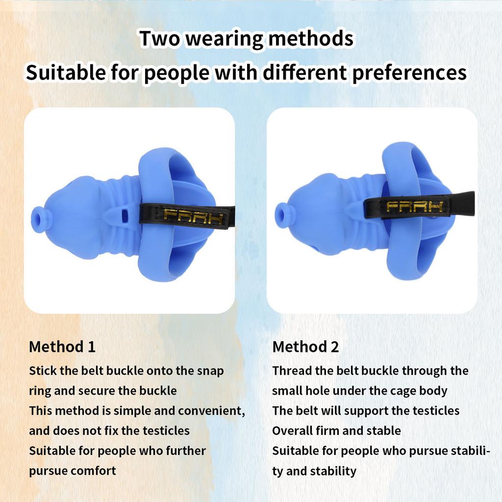 Soft Silicone Chastity Lock Male Penis CB Lock Gay Cuckold Adult Sex Toys BDSM Cock Ring 18+