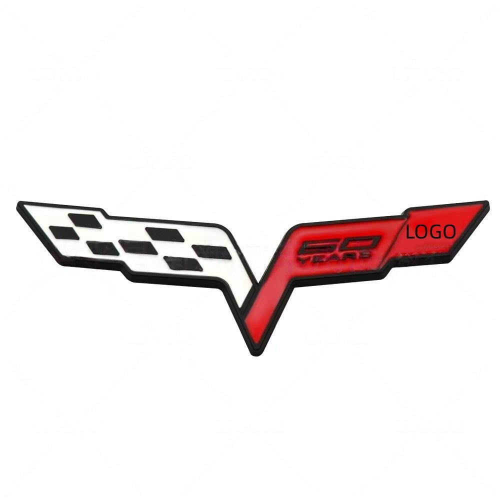 1Pc 3D Metal Car Front Hood Badge Sticker Fender Rear Trunk Emblem Decal Refitted Logo Exterior Decoration