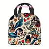 1pc, Tattoo Flash Art Design Collection Printed Thermal Bag, Insulation Bag, Insulated Bag. Not for Food Contact. Suitable for H