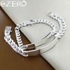 ALIZERO 925 Sterling Silver 2pcs Bracelet 8/10mm Bracelets Chain Set for Woman Man Fashion Wedding Engagement Party Jewelry