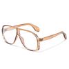 Large frame sunshade fashion sunglasses men and women gradually change colors versatile sunglasses trend street glasses flat glasses