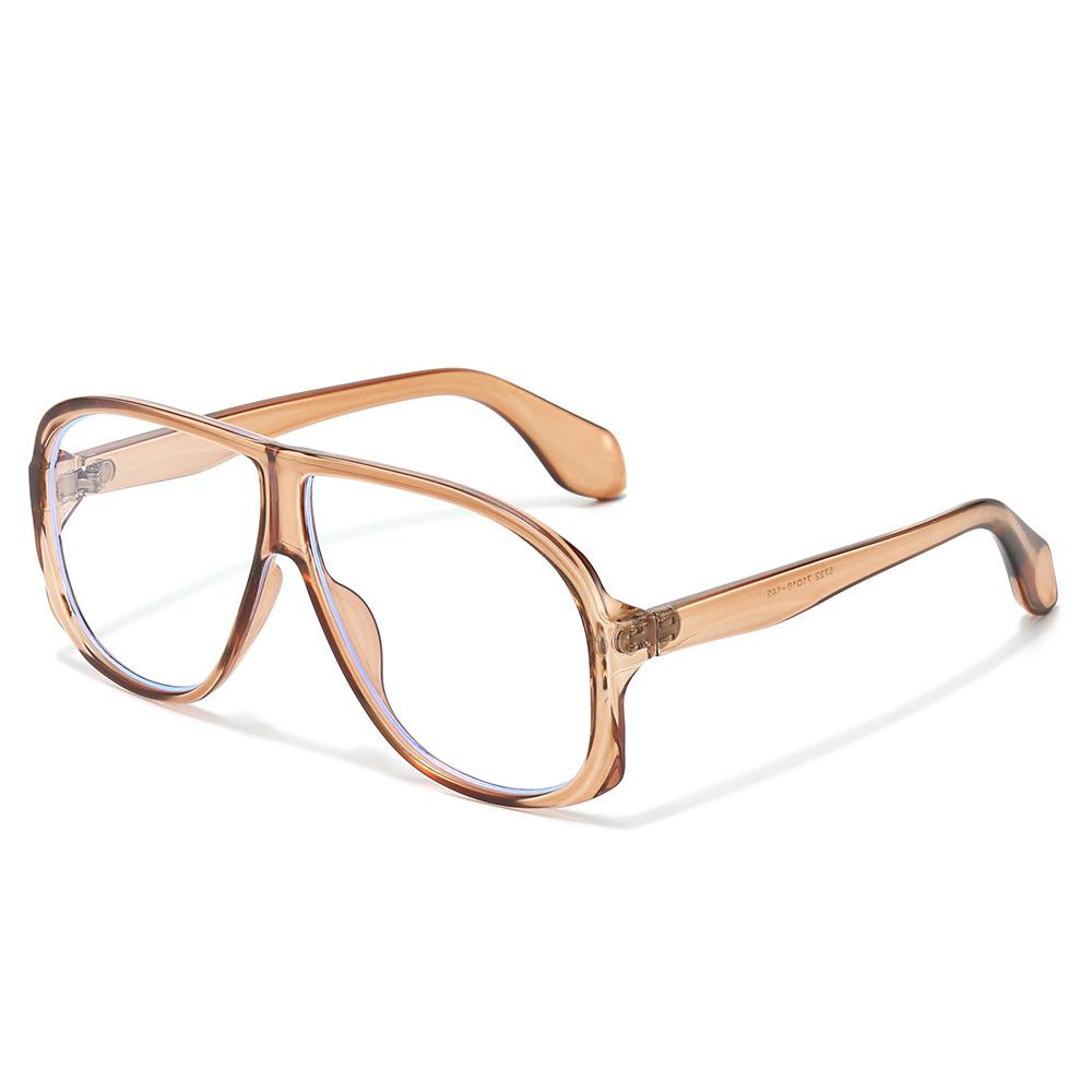 Large frame sunshade fashion sunglasses men and women gradually change colors versatile sunglasses trend street glasses flat glasses