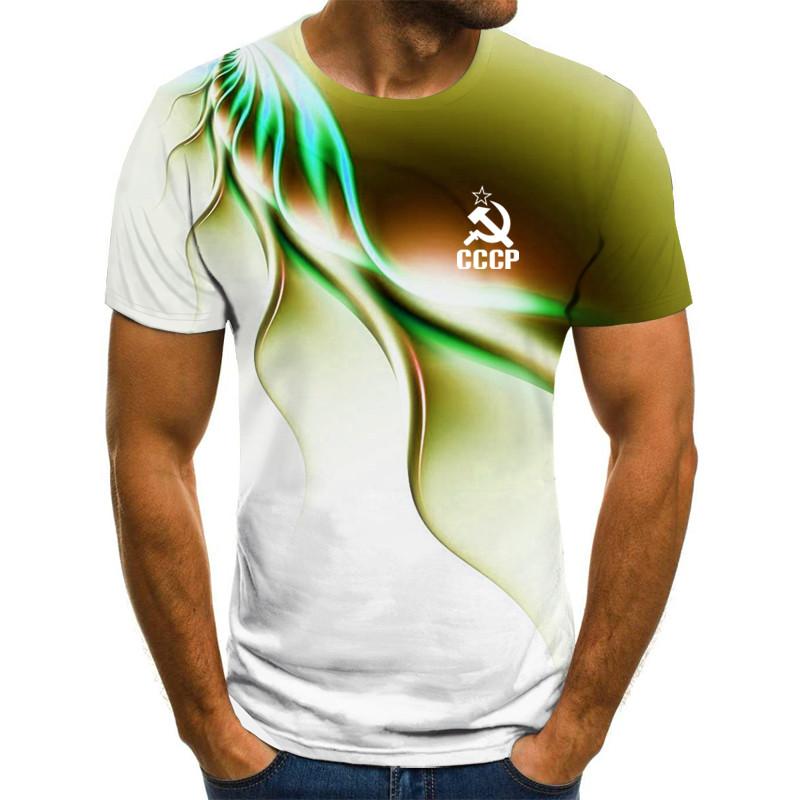 Мужская футболка, летняя футболка CCCP Russia, Мужская футболка Советского Союза, Советская Москва, мужские футболки с круглым вырезом, мужская футболка с коротким рукавом