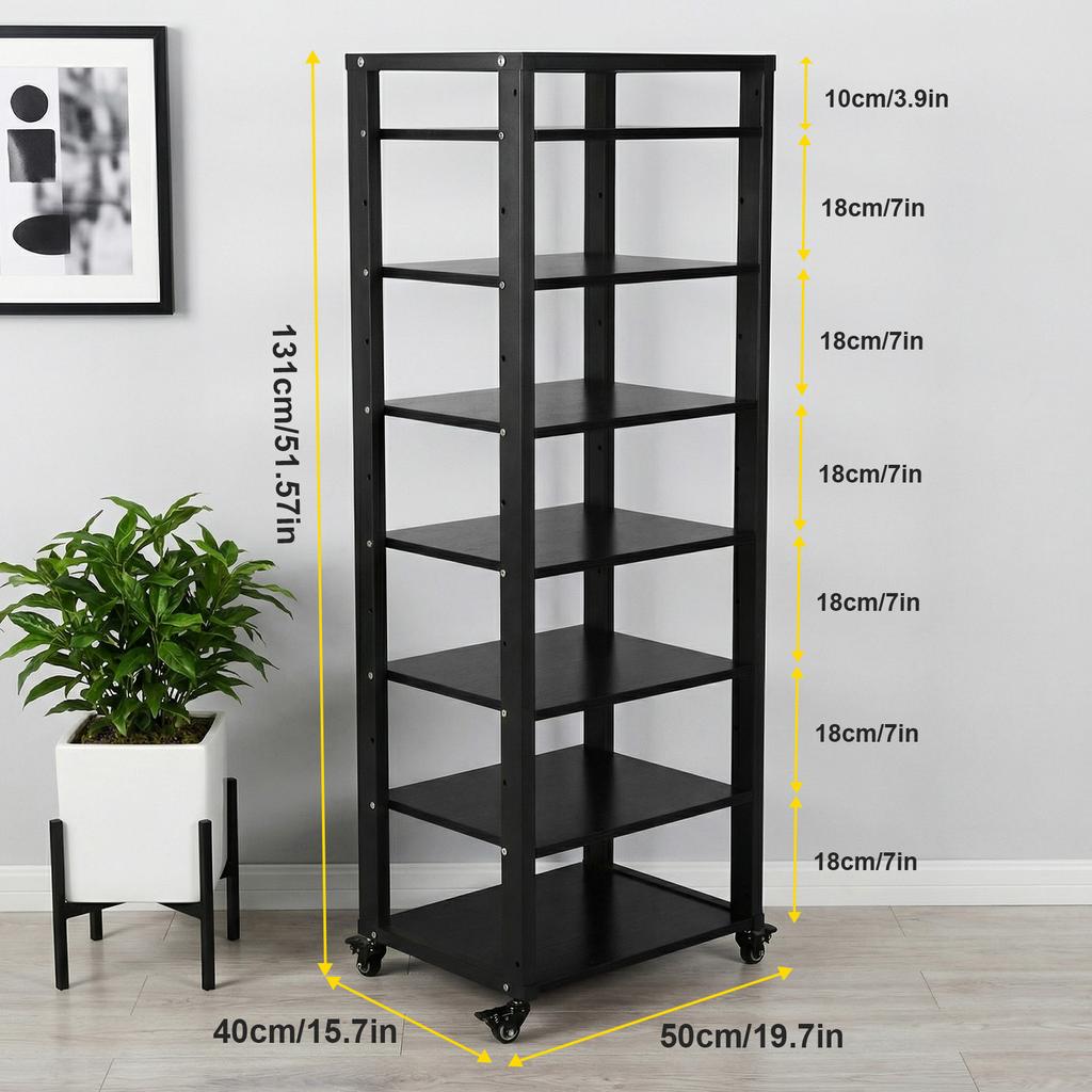 5/6/7-Tier Heavy Duty Audio Component Rack HiFi Amplifier Rack Audio-Video Shelf CD Record Player Stereo Receiver Holder