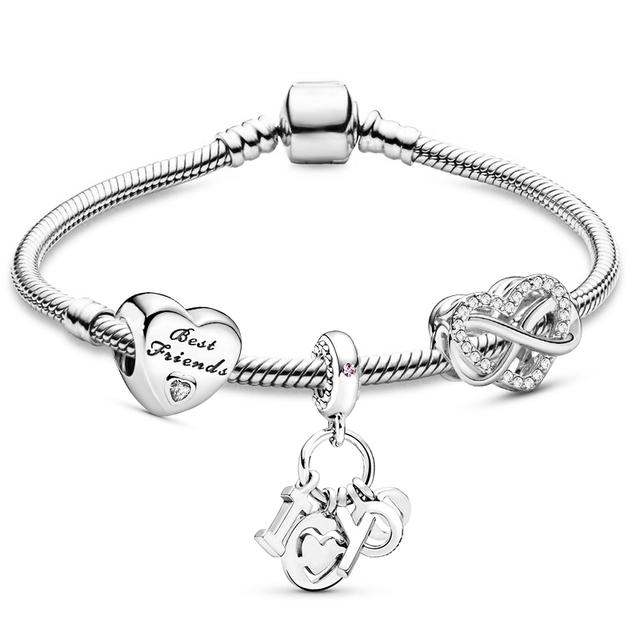 41 стиль, высокое качество, кристаллы и эмаль, эмаль, подвеска из бисера, цепочка в виде змеи, подвески, браслеты для женщин, ювелирные изделия