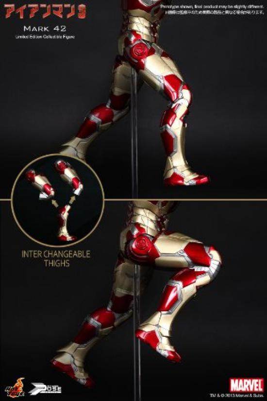 Power Pose Iron Man 3 Scale Limited Movable Figure Iron Man Mark 42 1/6