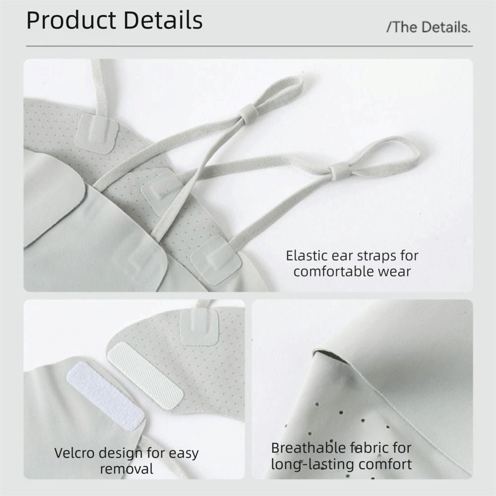 Thin Detachable Ice Silk Mask Breathable Face Cover Elastic Sunscreen Face Scarf  Golf