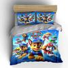 Paw Patrol Cartoon Bedding Set for Kids Bedding set (1 duvet cover, 2 pillowcases, duvet not included)