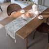 Imanqi Yun Vintage Print Tassel Table Runner