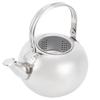 304 Stainless Steel Teapot Flat Bottom Induction Cooker Water Kettle Tea Pot with FilterSilver 16cm 1.2L