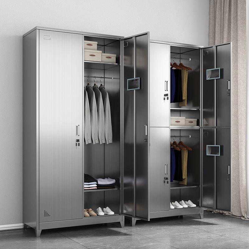 Thickened 304 Stainless Steel Multi-Door Wardrobe and Shoe Cabinet