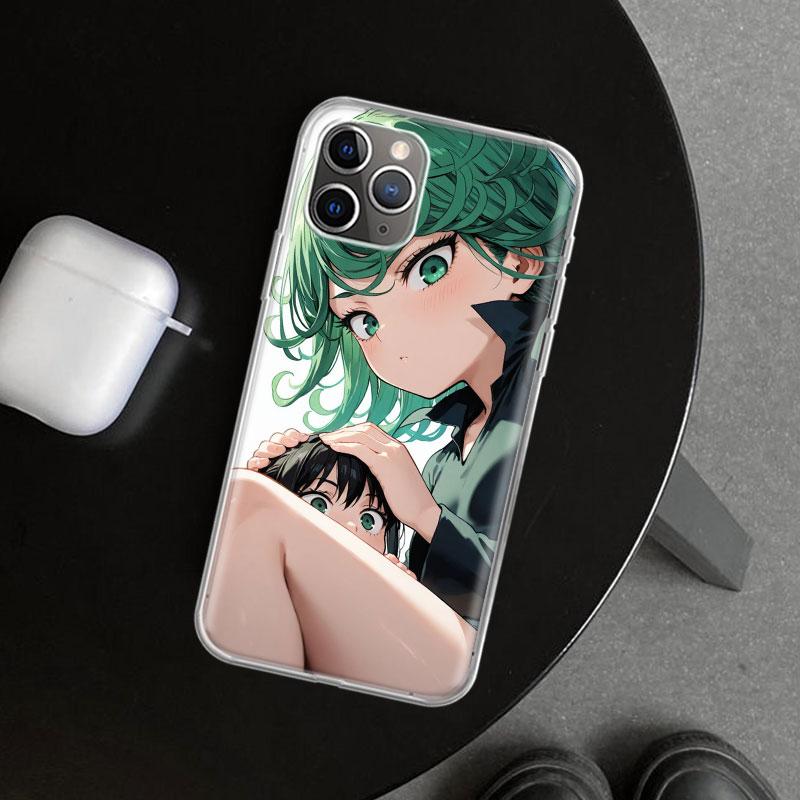 One P-Punch-Man Tatsumaki Phone Case Cover for iPhone 18 11 12 13 Mini 14 15 Plus 16 Pro Max 17 Air 7 8 + SE Art Customized Fundas
