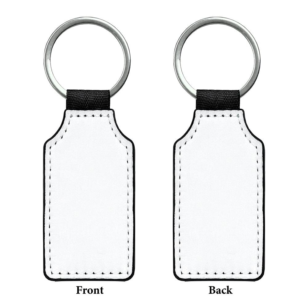 DIY Dye Sublimation Blanks Keychain Creative Double Sides Blank ID Tags Keyring Backpack Decor