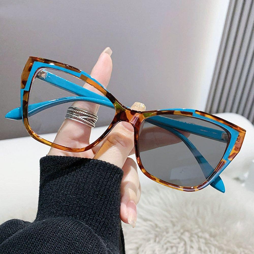 Women Photochromic Eyeglasses Anti-Blue Light Glasses Optical Spectacle Brand Designer Glasses Fashion Square Vintage Eyewear