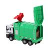 Garbage Truck Toy Multifunctional 1:50 Pull Back Alloy Recycling Truck Toy Set with 4 Trash Cans