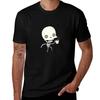 Skeleton Drinking Coffee T-Shirt Man T Shirt Graphic Man T Shirt Heavy Cotton Cotton T Shirts High Quality T-Shirt
