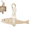 Hangable Pollack Door Pendant Wooden Fish Wall Art Creative Fish Car Ornament  Home Decor