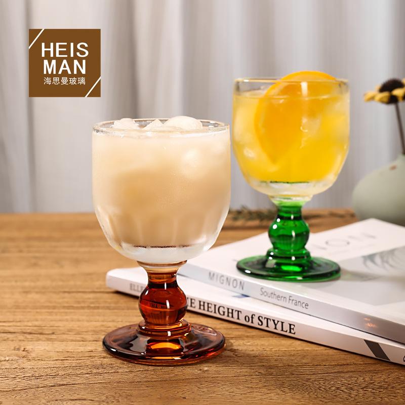 Ретро цветной бисер бокал для фруктового вина старинный кубок прозрачный маленький бокал для вина холодный напиток бокал для вина красный