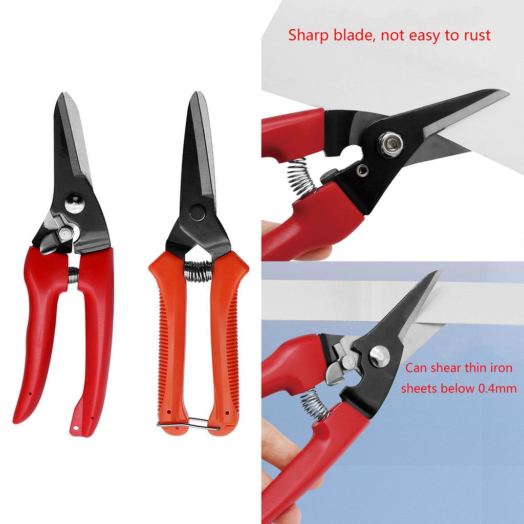 Tin Sheet Metal Snip Aviation Scissor Iron Plate Cut Shear Household Hand Tool Industrial Multifunctional Industry Work