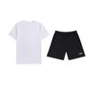 Plain Simple Skin-Friendly Comfortable Breathable Versatile Round Neck Pullover Short Sleeve T-Shirt Casual Sports Set AHSUA49-1+YKSV147-2