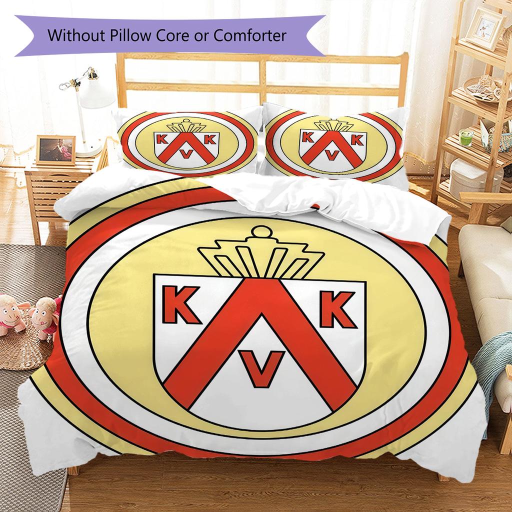 KV Kortrijk Bedding Quilt Set Quilt Cover Pillowcase Home Decoration Birthday Gift (1 * duvet cover + 2 * pillowcase, without core)