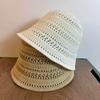 Summer New Hollow Knitted Sun Protection And Sunshade Hat For Women'S Leisure Versatile Small Fresh Fashion Pot Hat