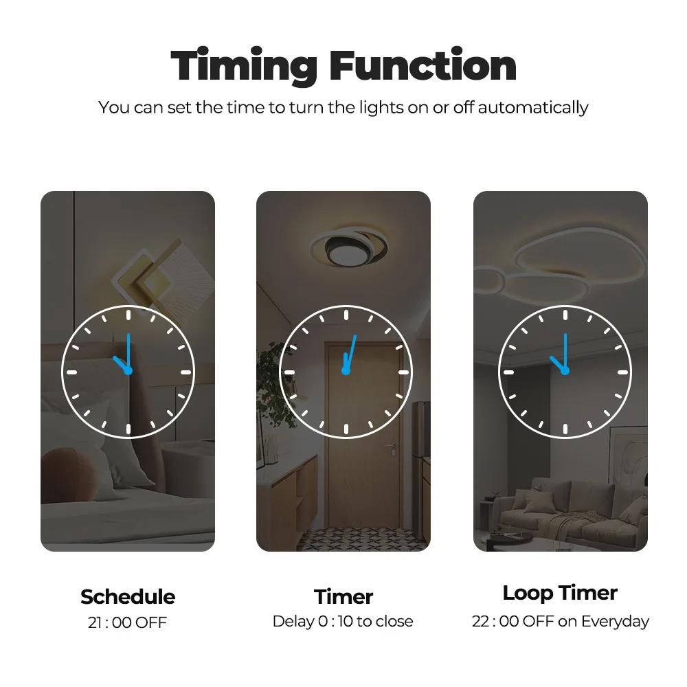 16/20A Умный Wi-Fi выключатель Cozylife Беспроводной выключатель Таймер в приложении Голосовое управление Релейный модуль Работает с Alexa Google Smart Home Автоматический выключатель