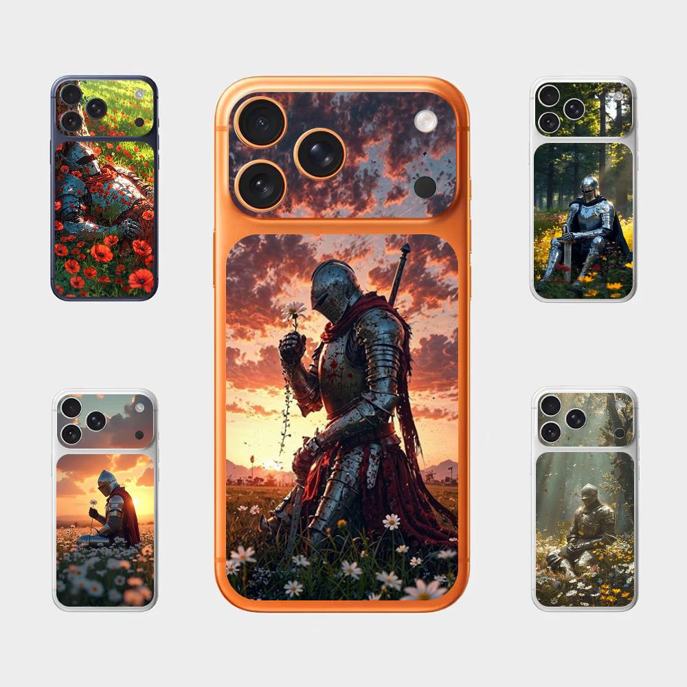 Рыцарь и Мир Для iPhone 17 Pro Max Полная Задняя Крышка Наклейка Обёртка Плёнка Задняя Защитная Наклейка Плёнка