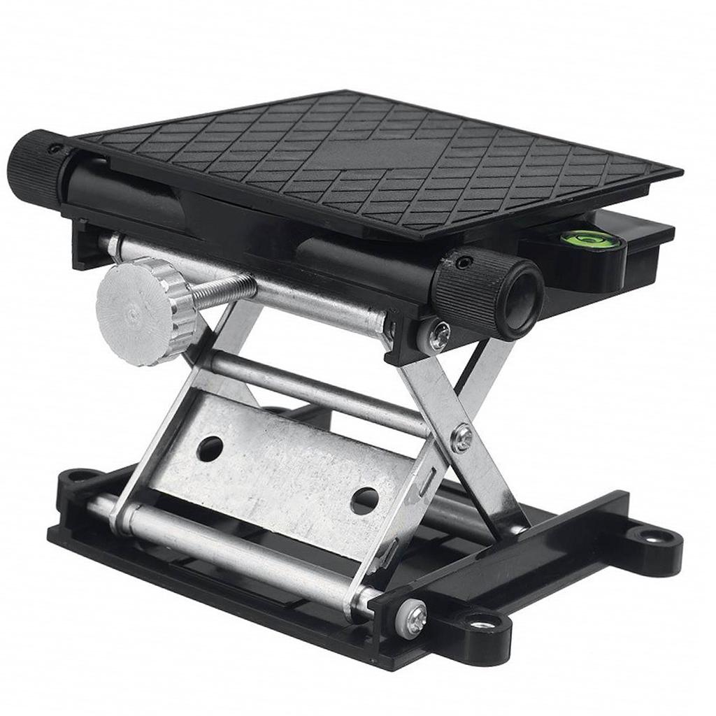 Lab Lift Stand Table Black Aluminum Automatic Leveling Rotatable Scientific Lifting Platform for