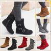 Boots For Women Winter And Long Thick Heel Antiskid Wool Sock