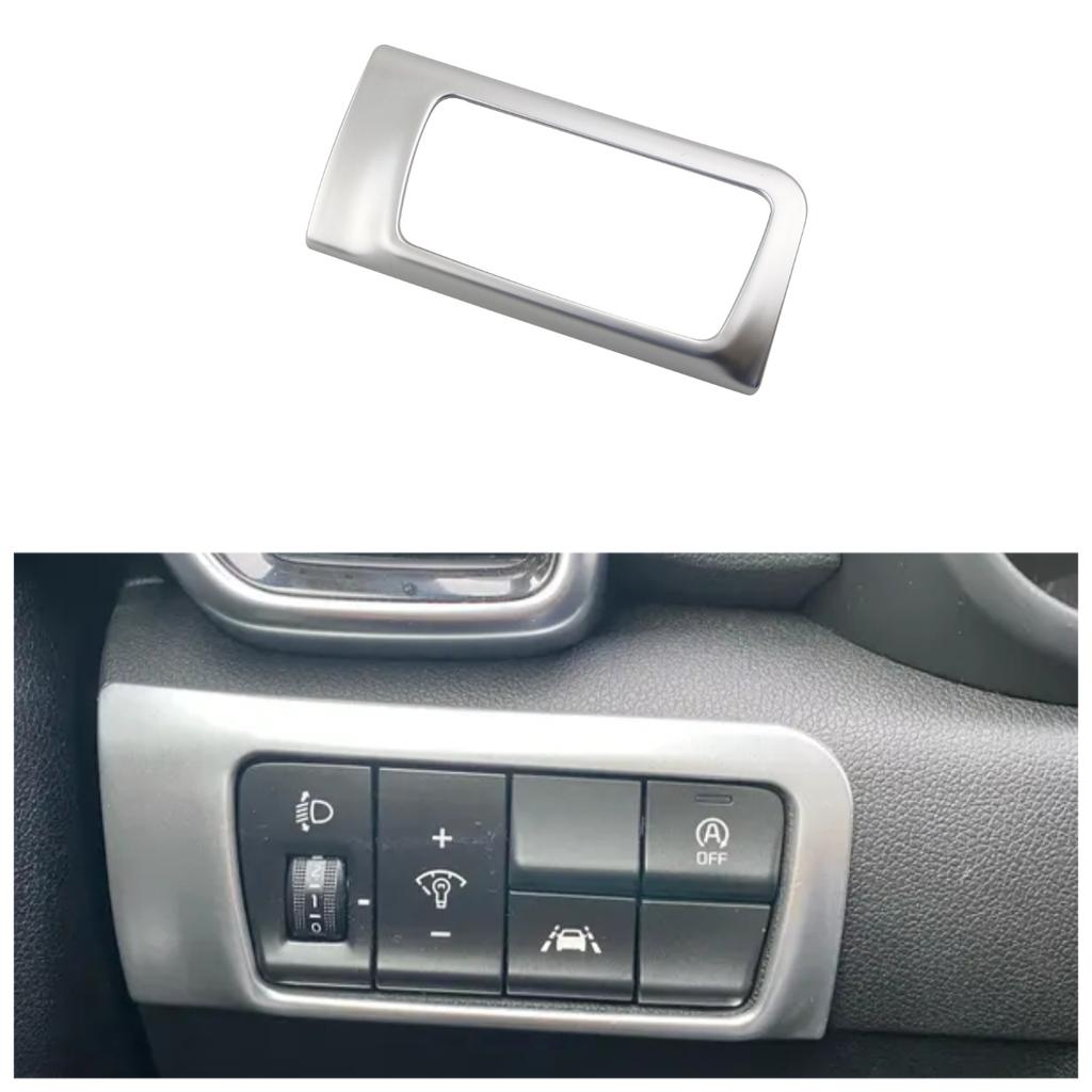 Накладка на кнопку переключателя противотуманных фар для Kia Sportage QL 2019 2020 2021 2022 LHD Наклейка Стайлинг автомобиля Детектор кузова