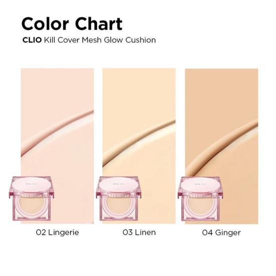 CLIO Kill Cover Mesh Glow Cushion с сменным блоком SPF 50+ PA++++ (2 цвета) 15 г * 2 шт.
