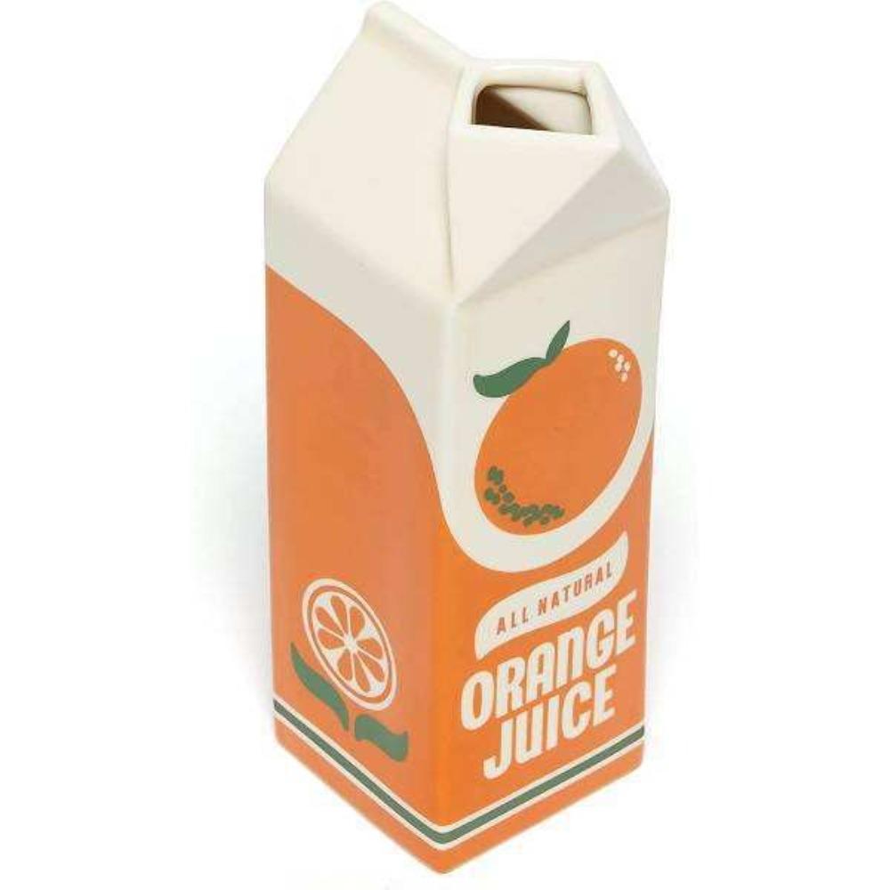 Cute Orange Juice Vase Vintage Flower Vases Creative Juice Box Vase  Living Room Desktop