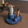 Керамическая подставка-пепельница для Palo Santo, темно-синяя, для благовоний из шалфея, элемент декора для дома