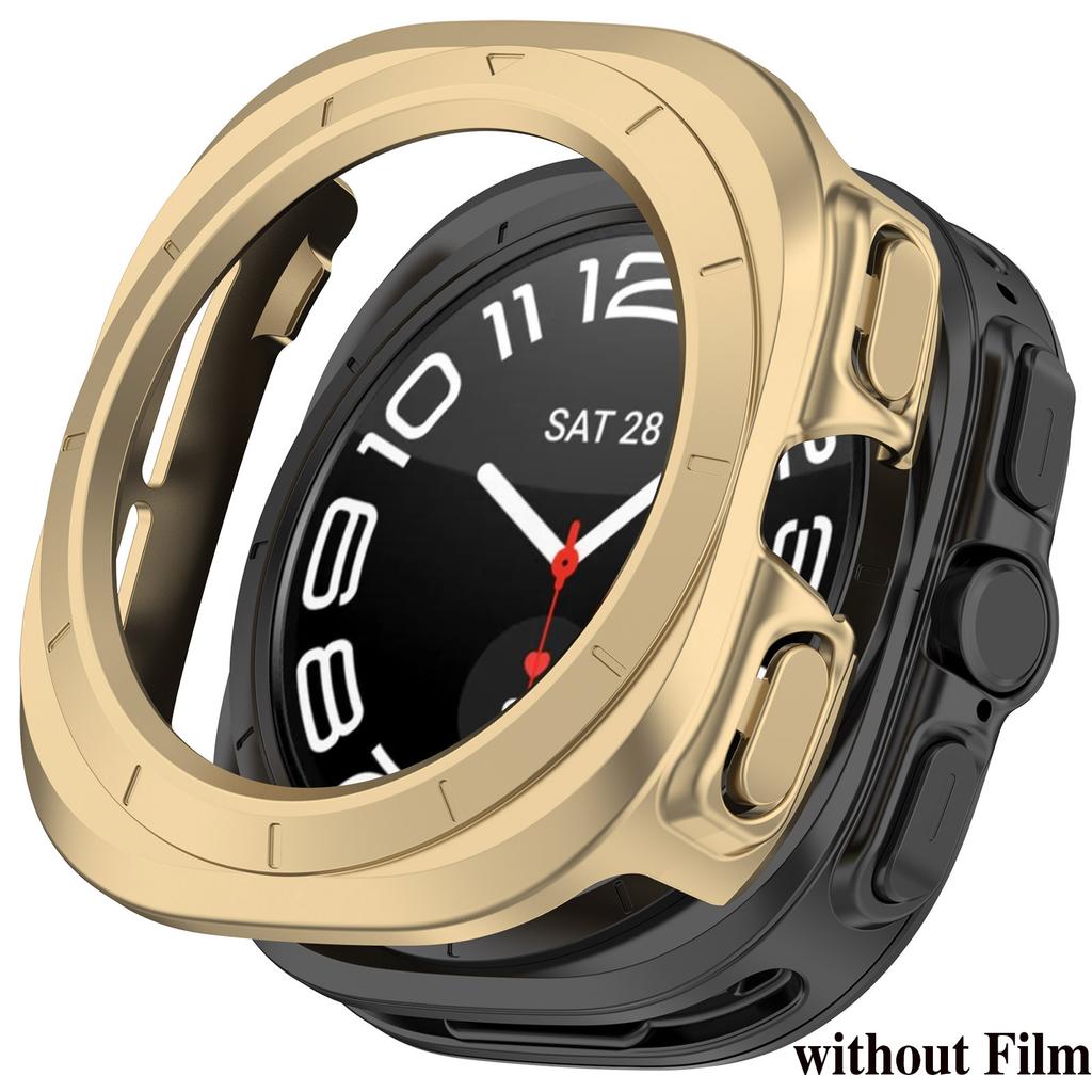 Чехол для Samsung Galaxy Watch 7 Ultra 47 мм Закаленное стекло Защита экрана от царапин Бампер Защитный чехол Аксессуары