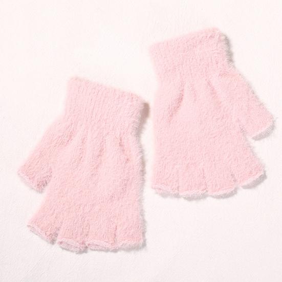 Пушистые варежки-трансформеры Пушистые теплые перчатки без пальцев с откидными клапанами Зимние мягкие