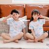 Children's Cotton Short-sleeved Summer Casual Home Wear for Boys and Thin Pajamas for Girls