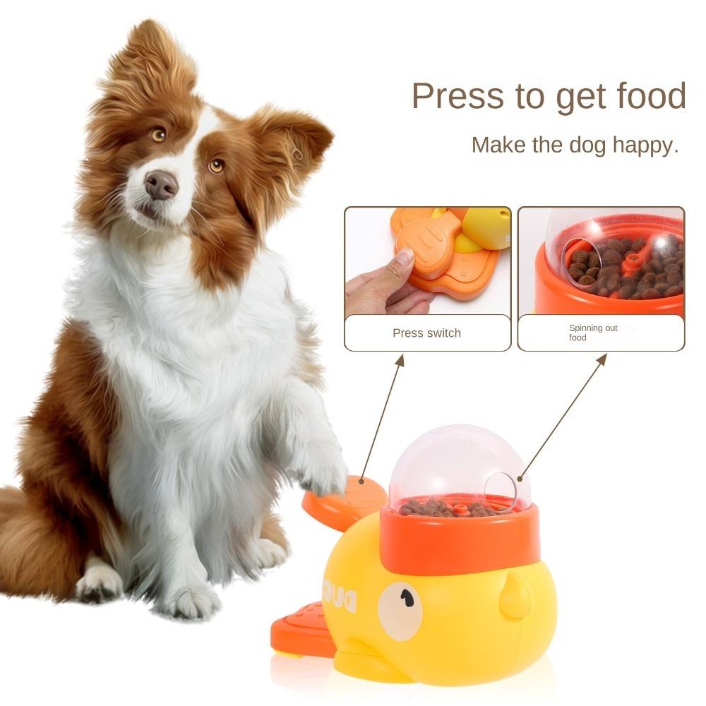 Yellow Duck Dog Automatic Feeder Intelligent Food Utensils New Pet Toys Pet