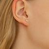 Пирсинг LUNNE 14 карат с тремя шариками (14-каратное золото) #L05